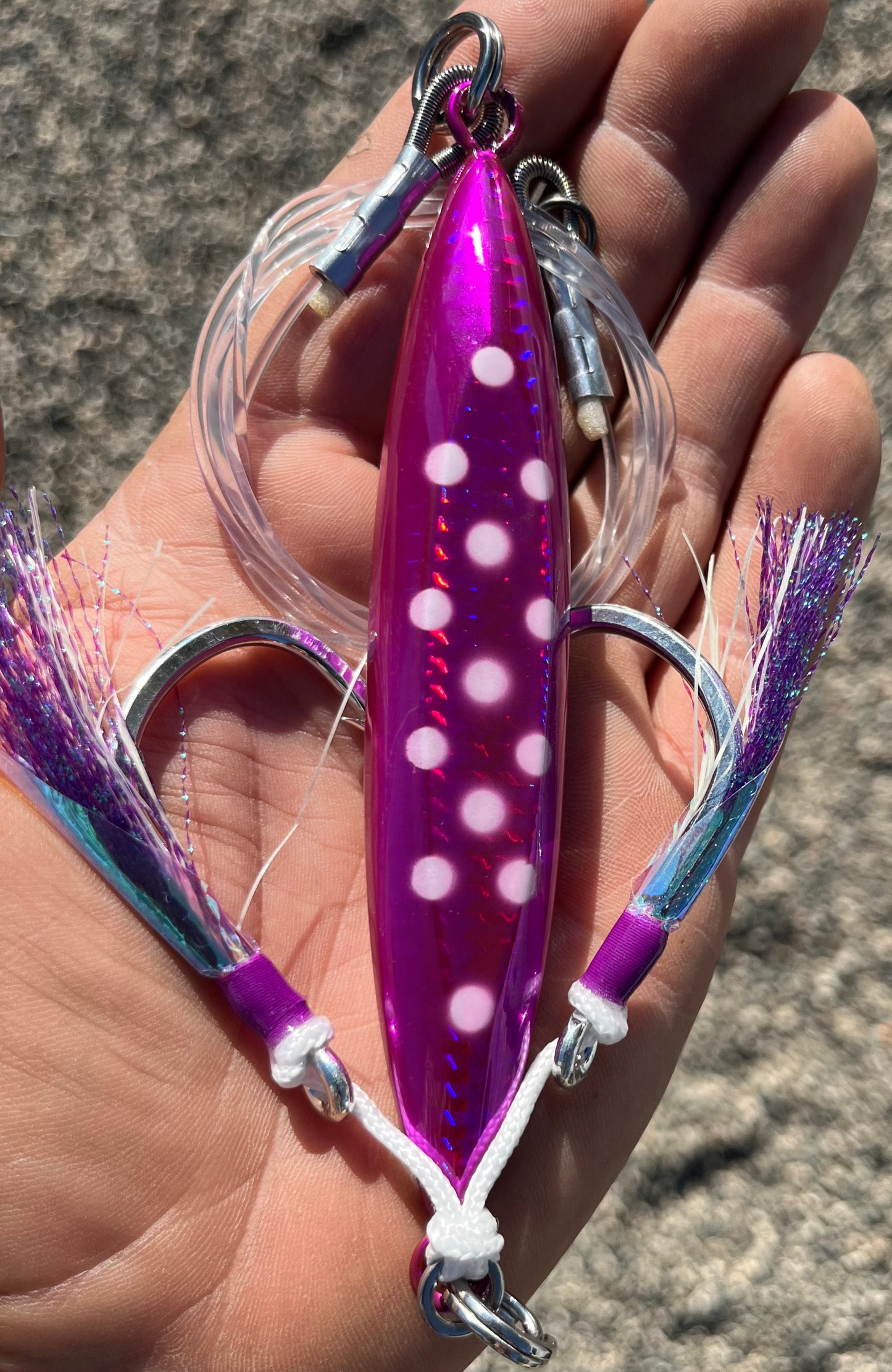 300g Purple Tuna Bomb With Glow Dots