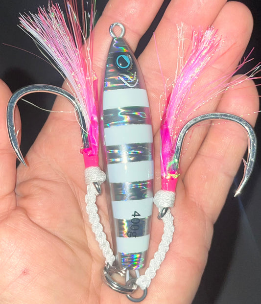 400g Silver Zebra Tungsten