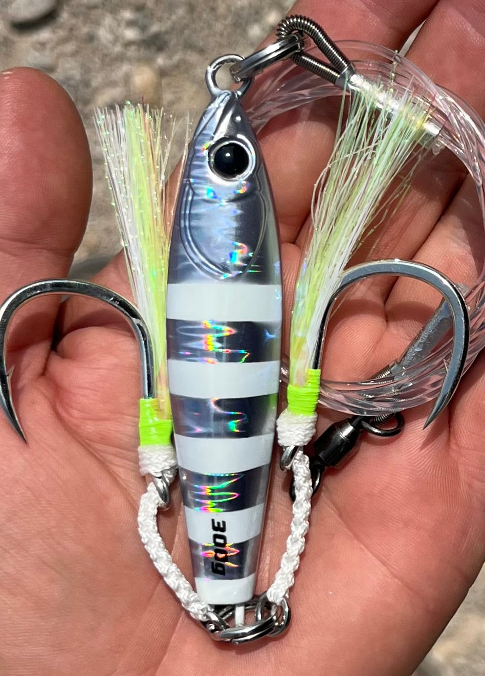 300 Gram Silver Zebra  (Little Shorty)    Tungsten Bomb (Copy)