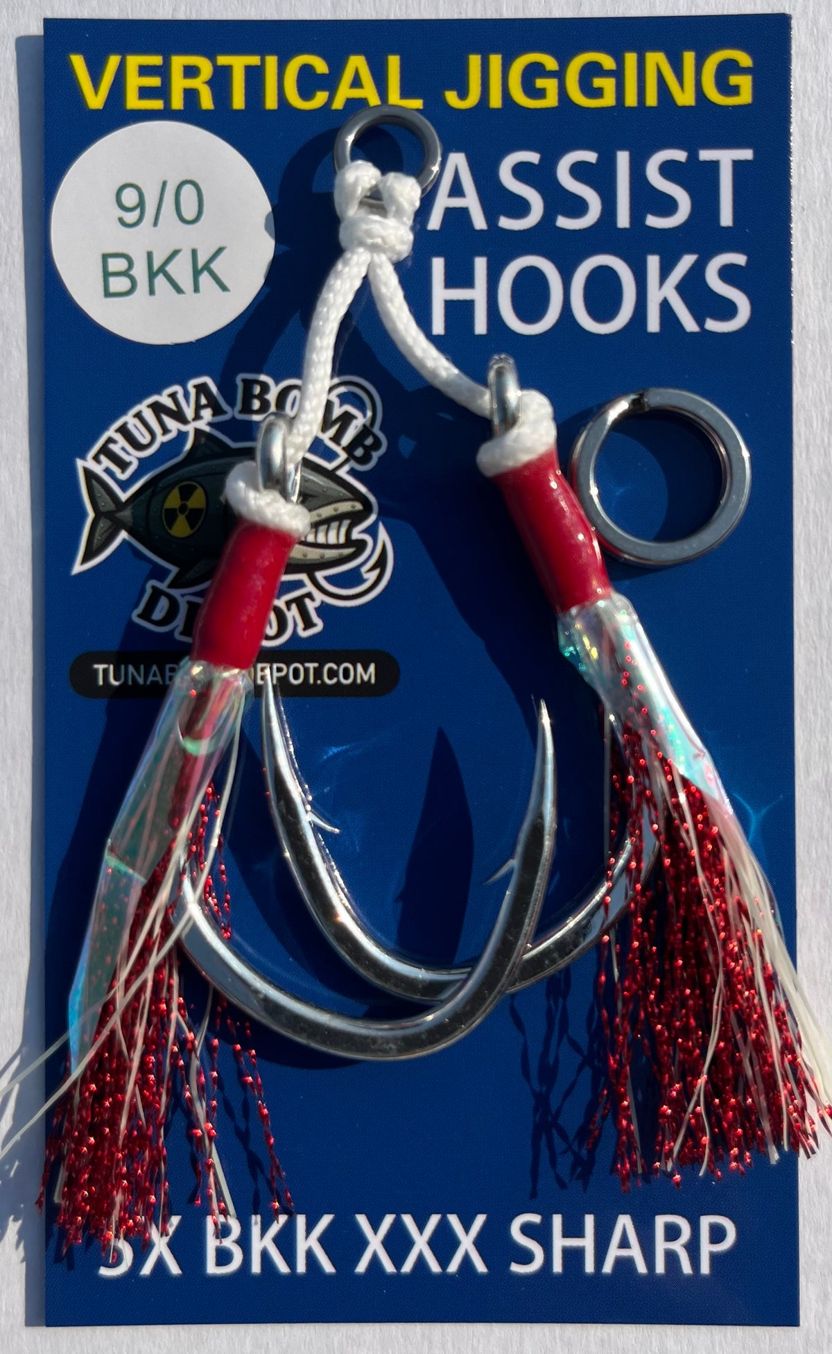 7/0 Assist Hooks –  Red  Flash