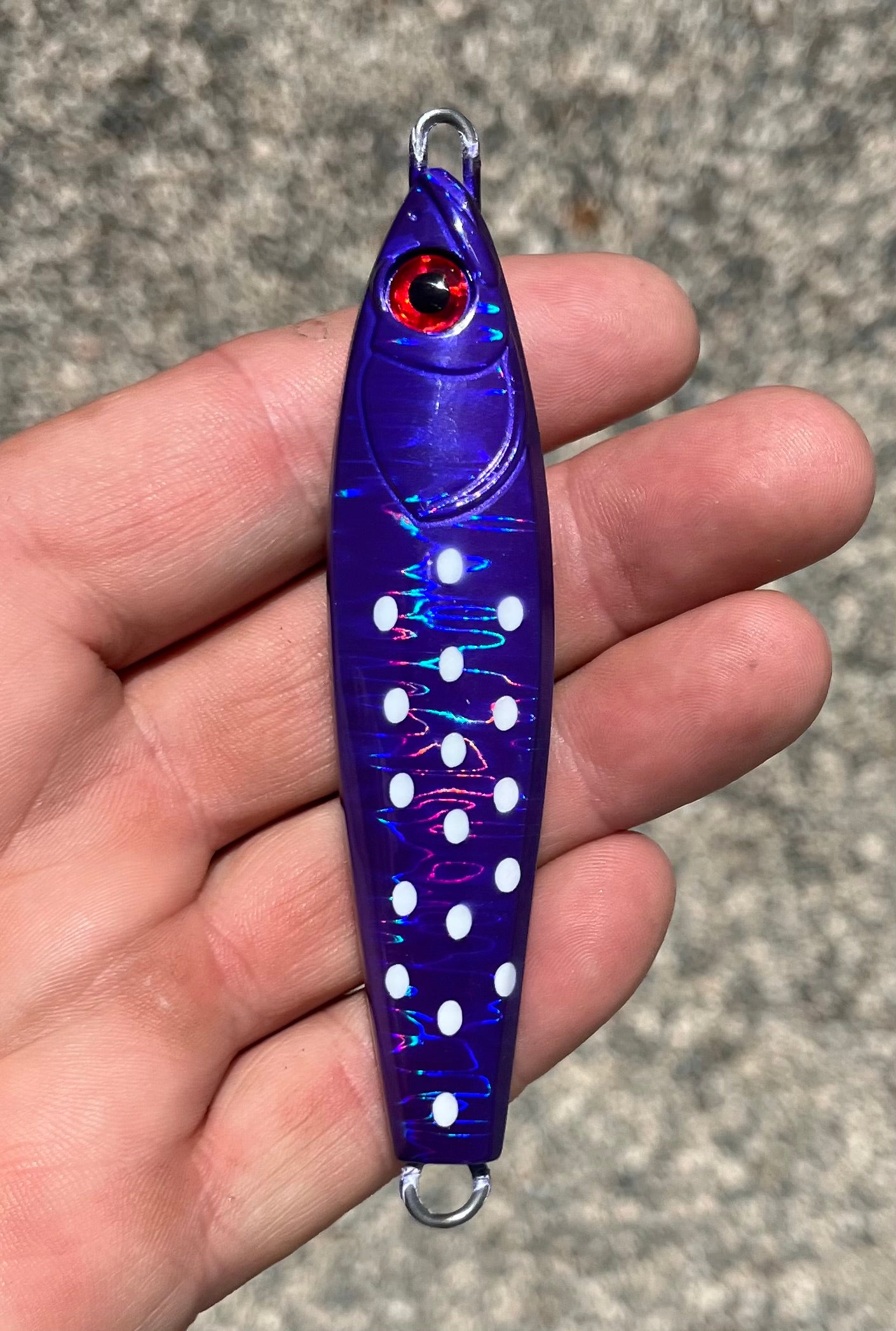 350g Beautiful Purple Polkadot   (Little Shorty)  Tungsten Bomb