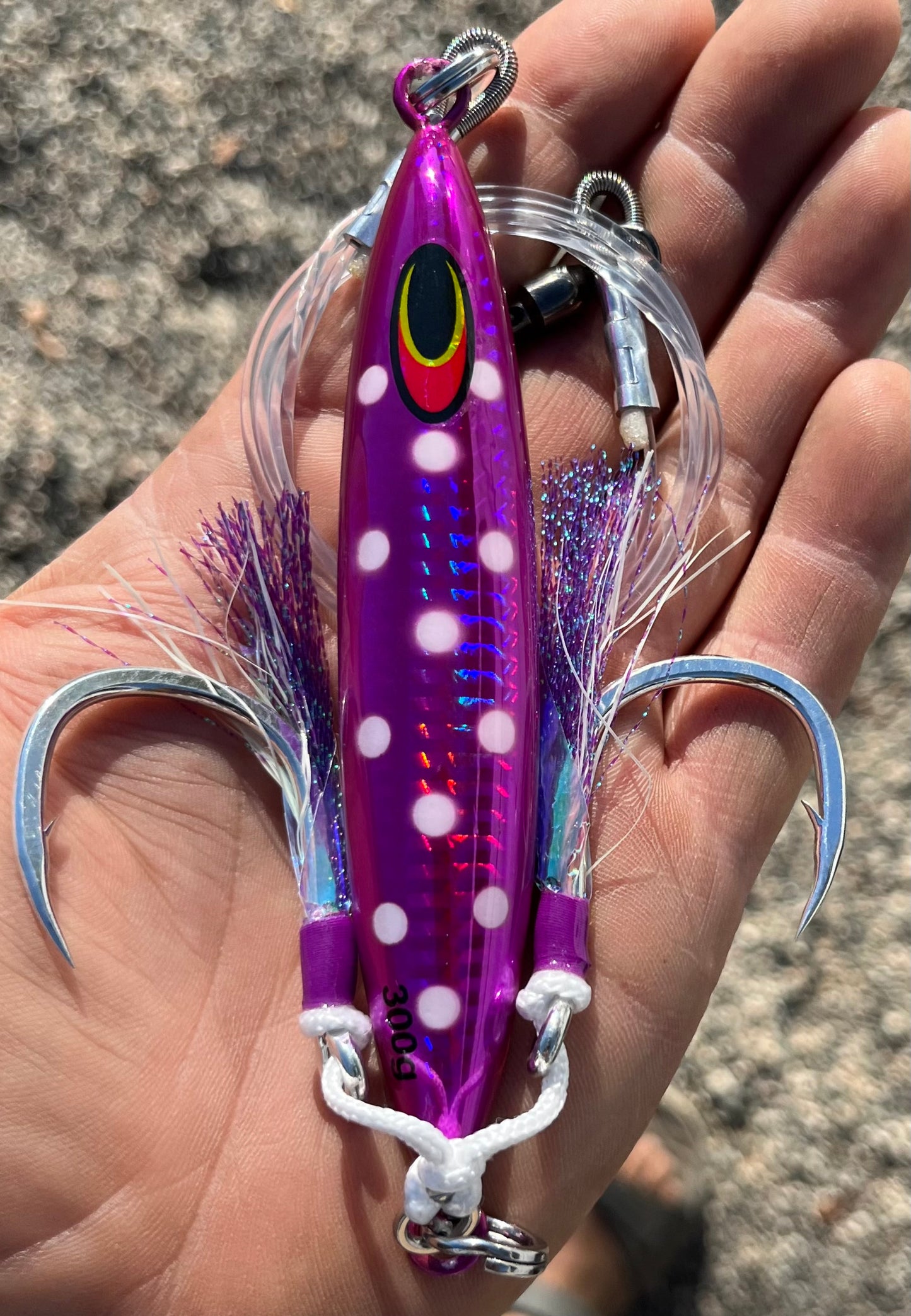 300g Purple Tuna Bomb With Glow Dots