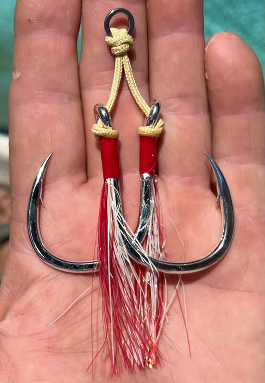 11/0 Assist Hooks – Red Flash